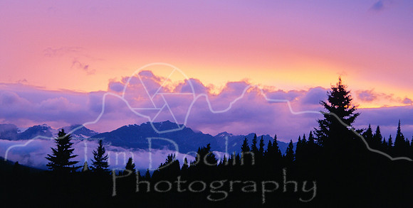 Sunset Near Louise--panoramic