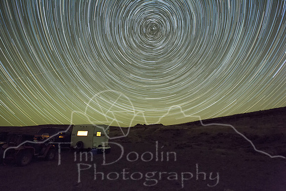 Star Trails over Central Wyoming-