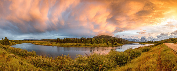 Oxbow Bend Sunset Panorama II-3549 Panorama-Edit
