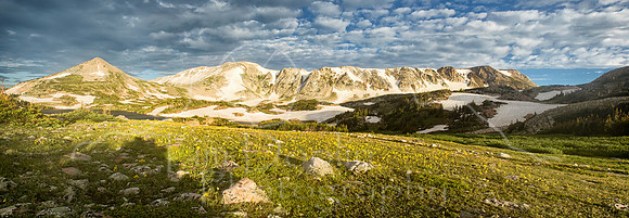 Sugarloaf at sunrise--Snowy RangePanorama II-6426 Panorama-Edit