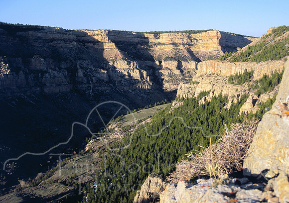 Powder River Canyon from Miller Trail--afternoon sun.jpg
