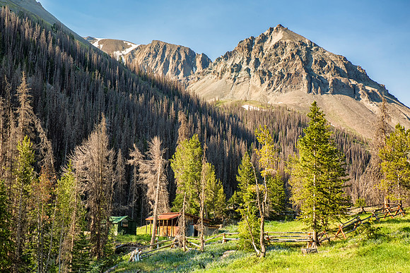 Cabin along the Wood River-