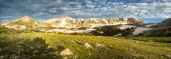 Sugarloaf at sunrise--Snowy RangePanorama II-6426 Panorama-Edit
